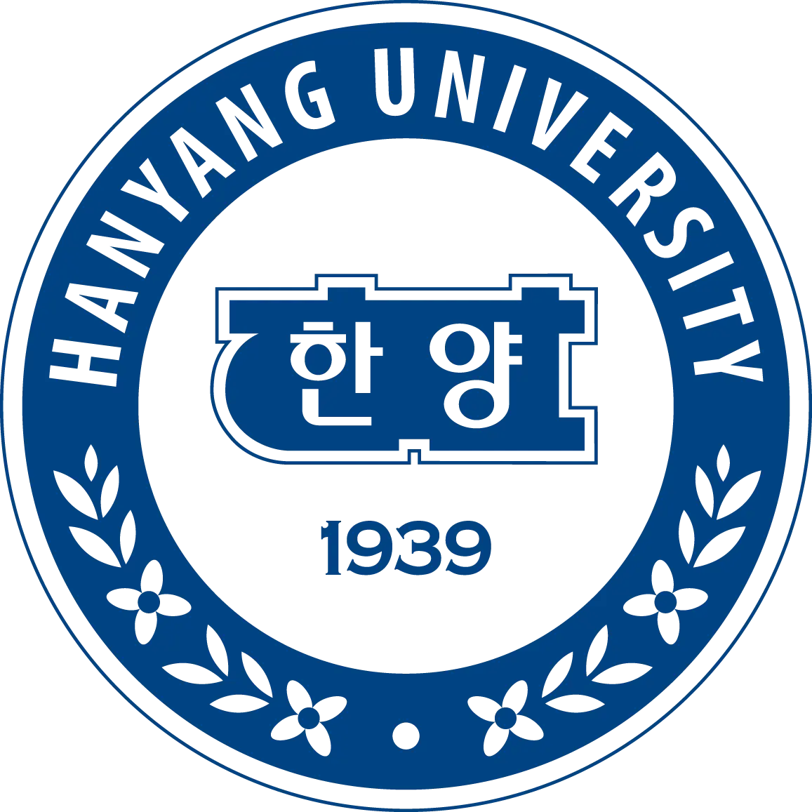 The logo of Hanyang University