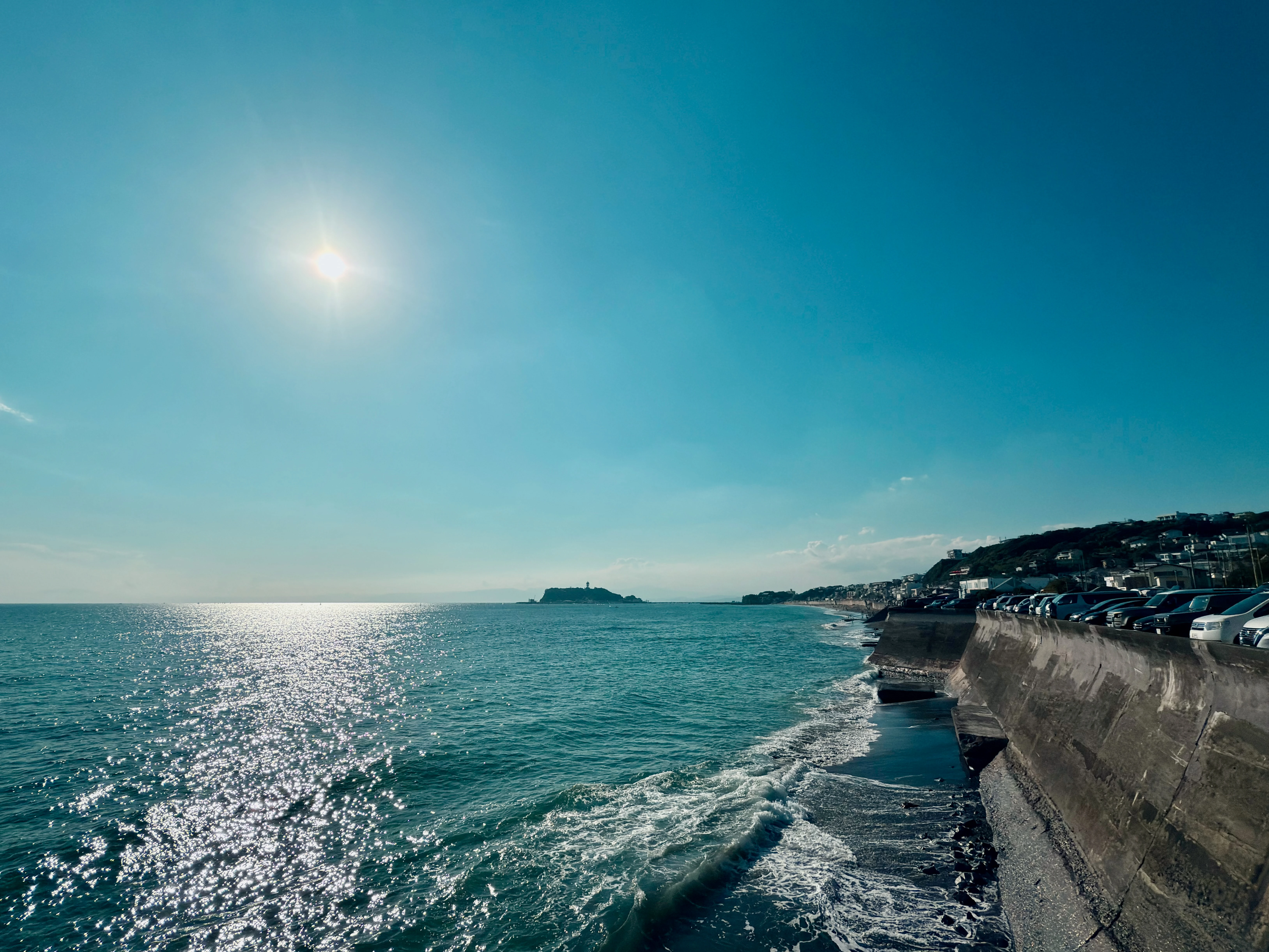 Sparkling Ocean View Along the Coastal Road