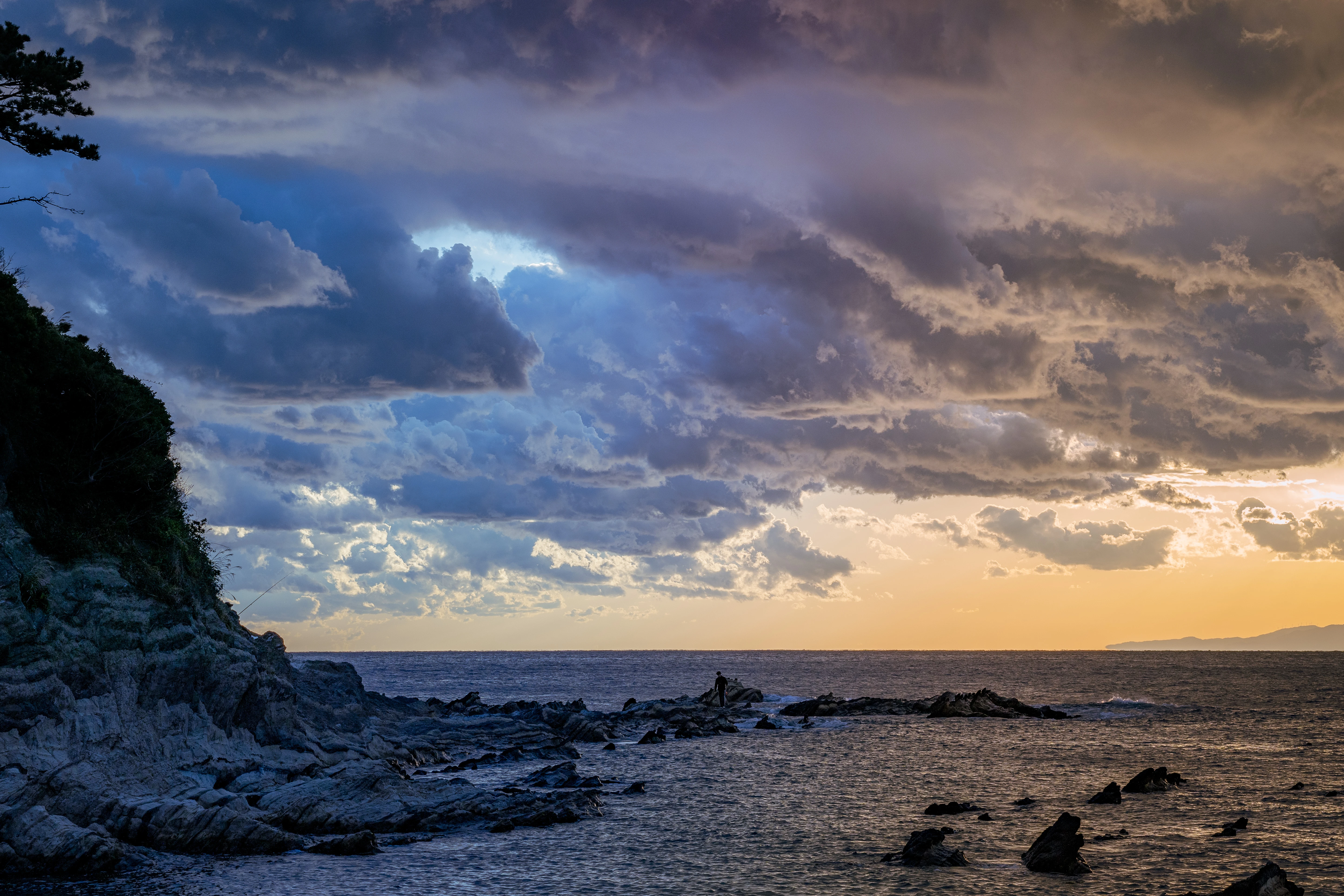 Dramatic Coastal Sky at Sunset